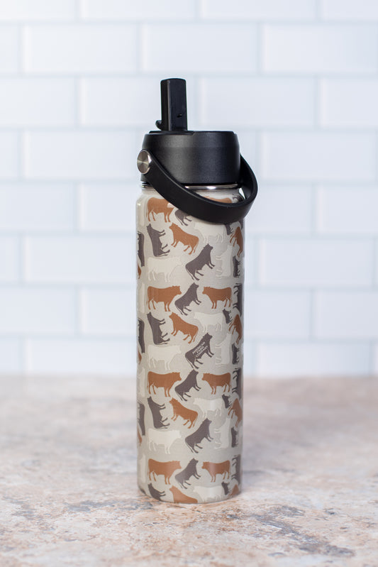 Cow Camo™ 22oz Water Bottle