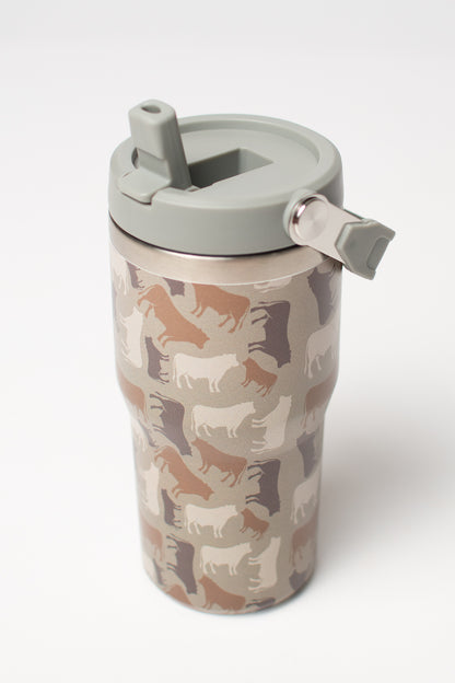 Cow Camo™ 20oz Kids Bucket Handle Tumbler
