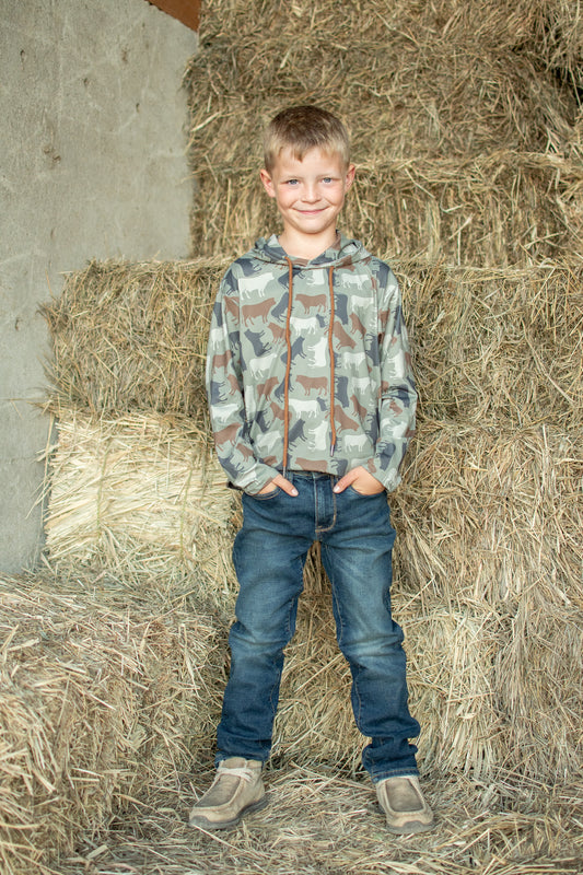 Cow Camo™ Toddler/Youth Performance Hoodie