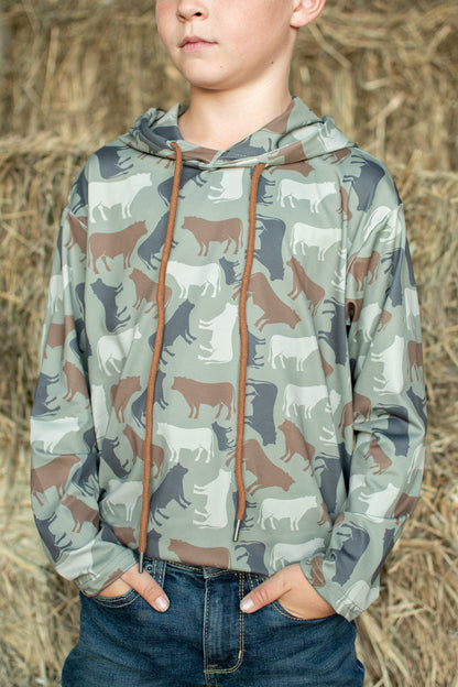 Cow Camo™ Toddler/Youth Performance Hoodie