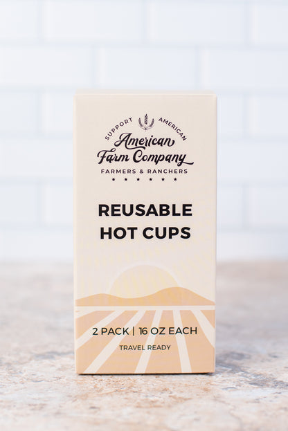 Cow Print Reusable Hot/Cold Cup - Set of 2
