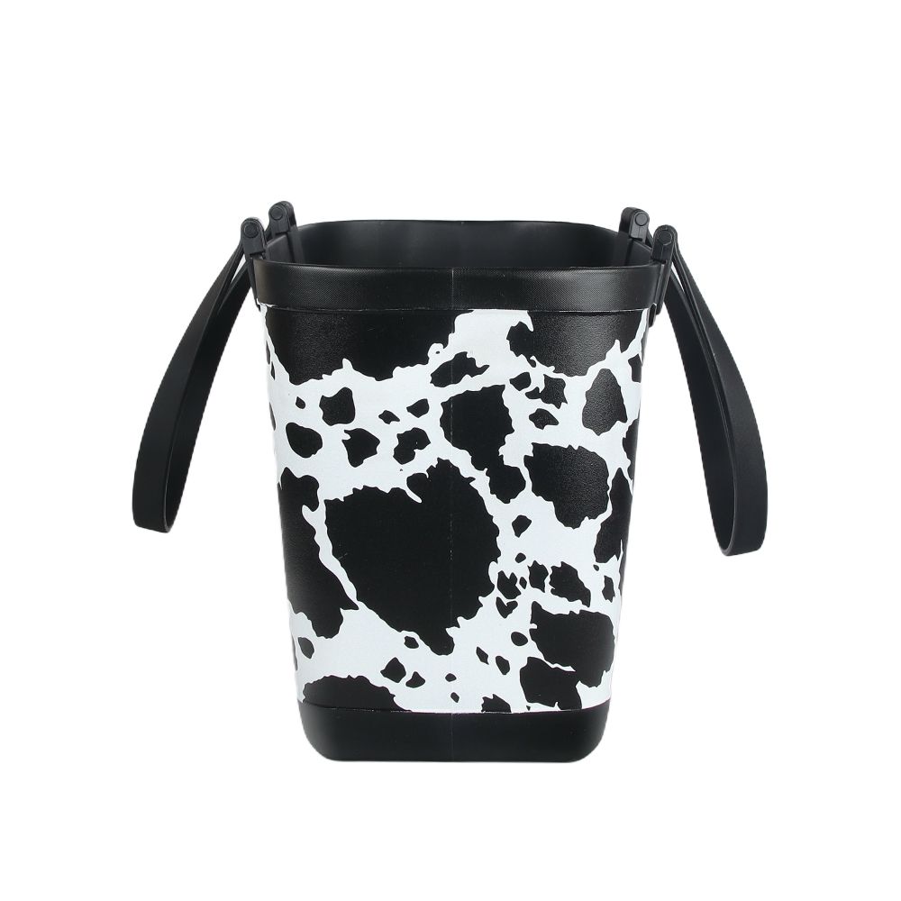 *PREORDER* Cow Print Rubber Tote Bag - Small