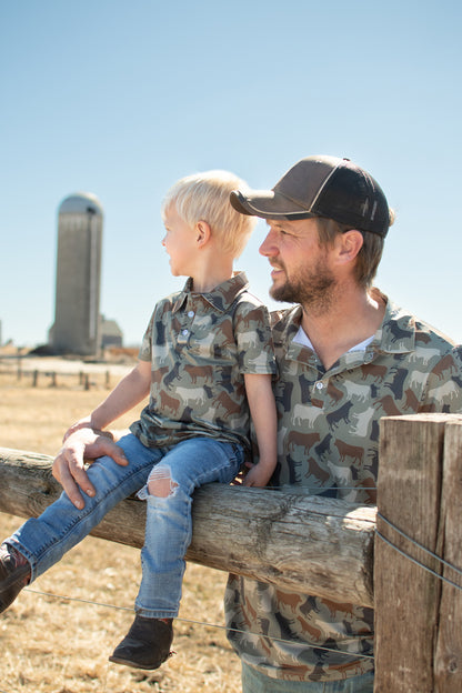 Cow Camo™ Baby/Youth Performance Polo