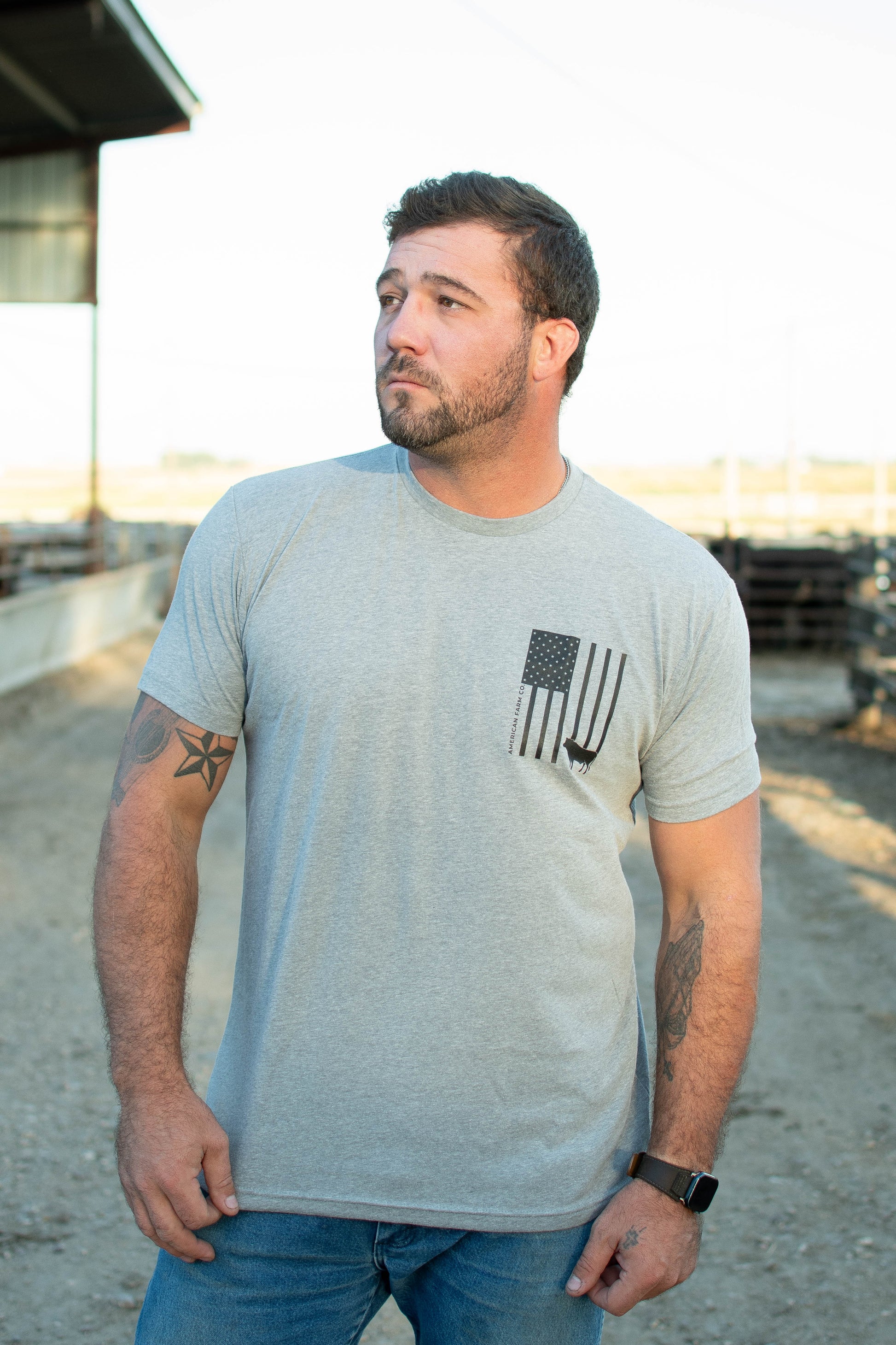 Cow_Flag_Tee_front [M] [LS]