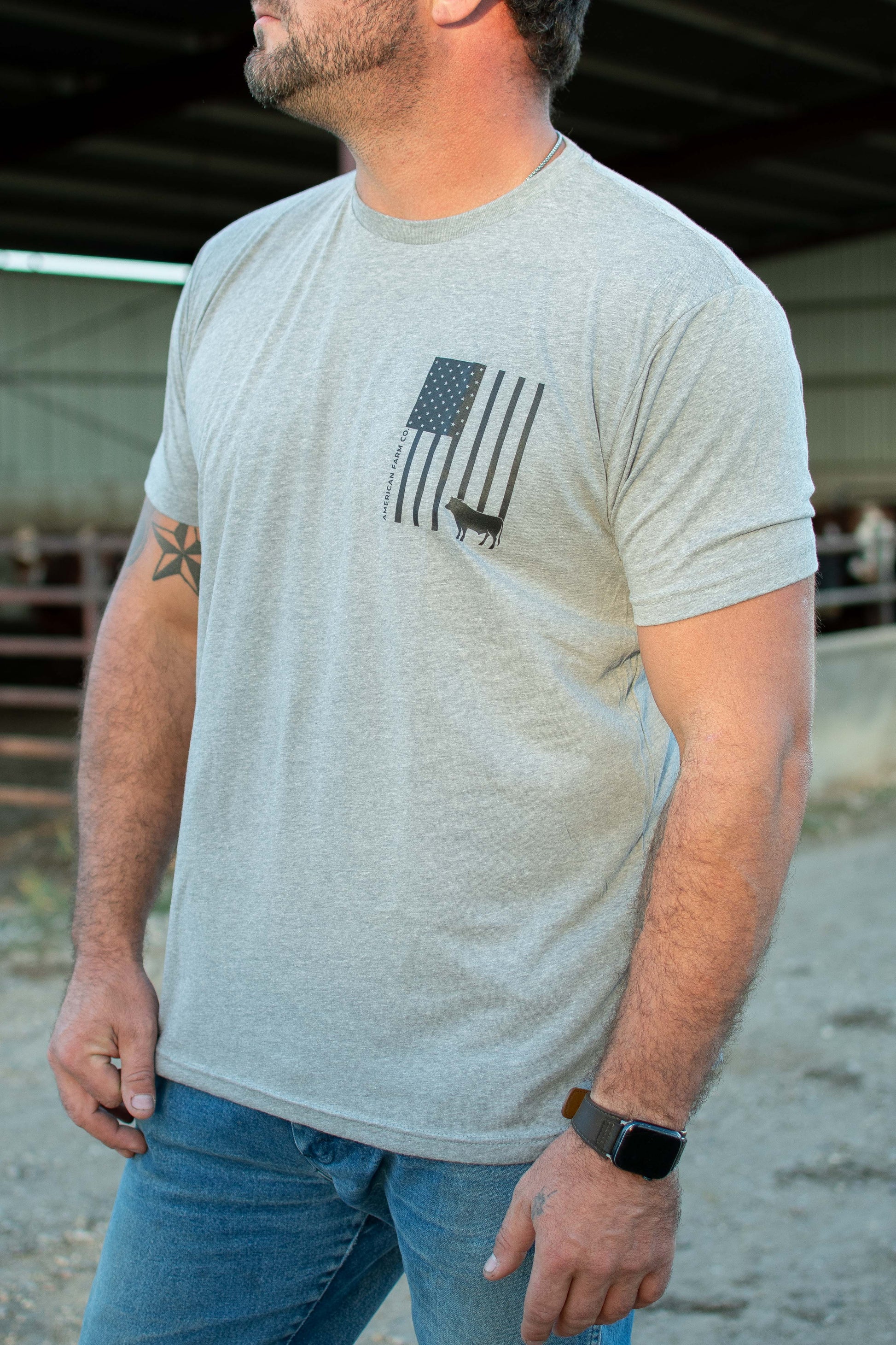 Cow_Flag_Tee_front [M] [LS]