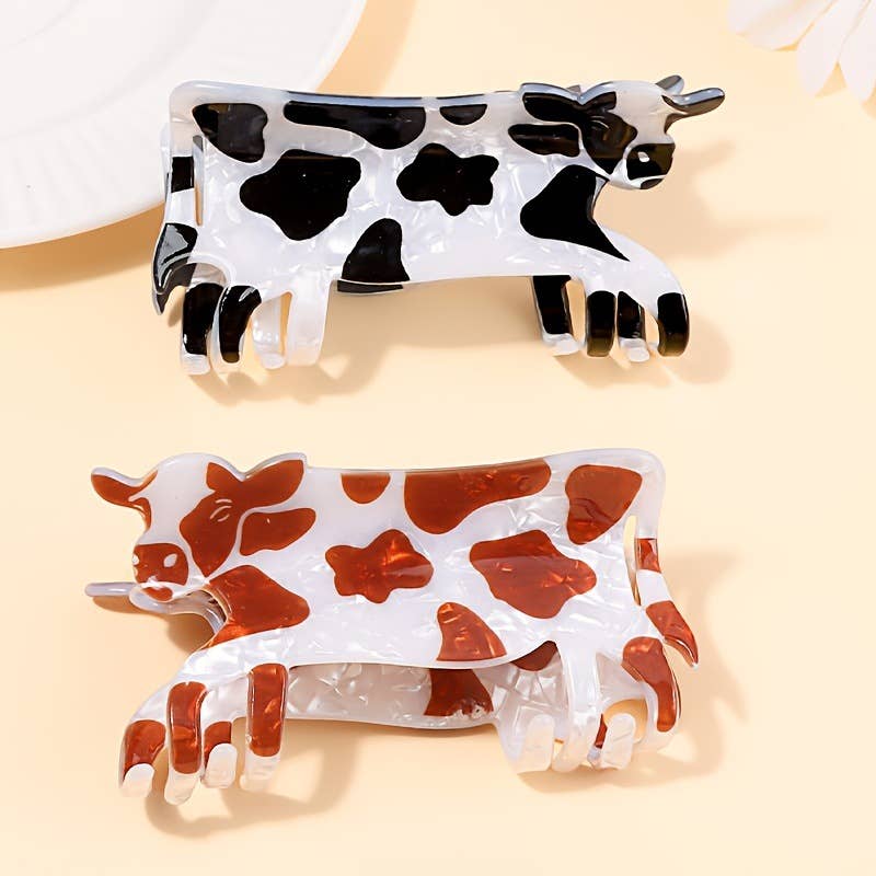 Cow Hair Claw Clip