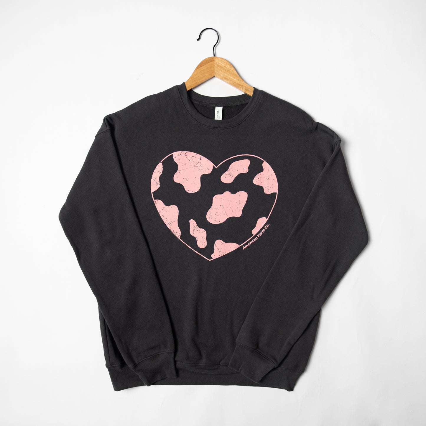 Cow Heart Dark Grey Crewneck