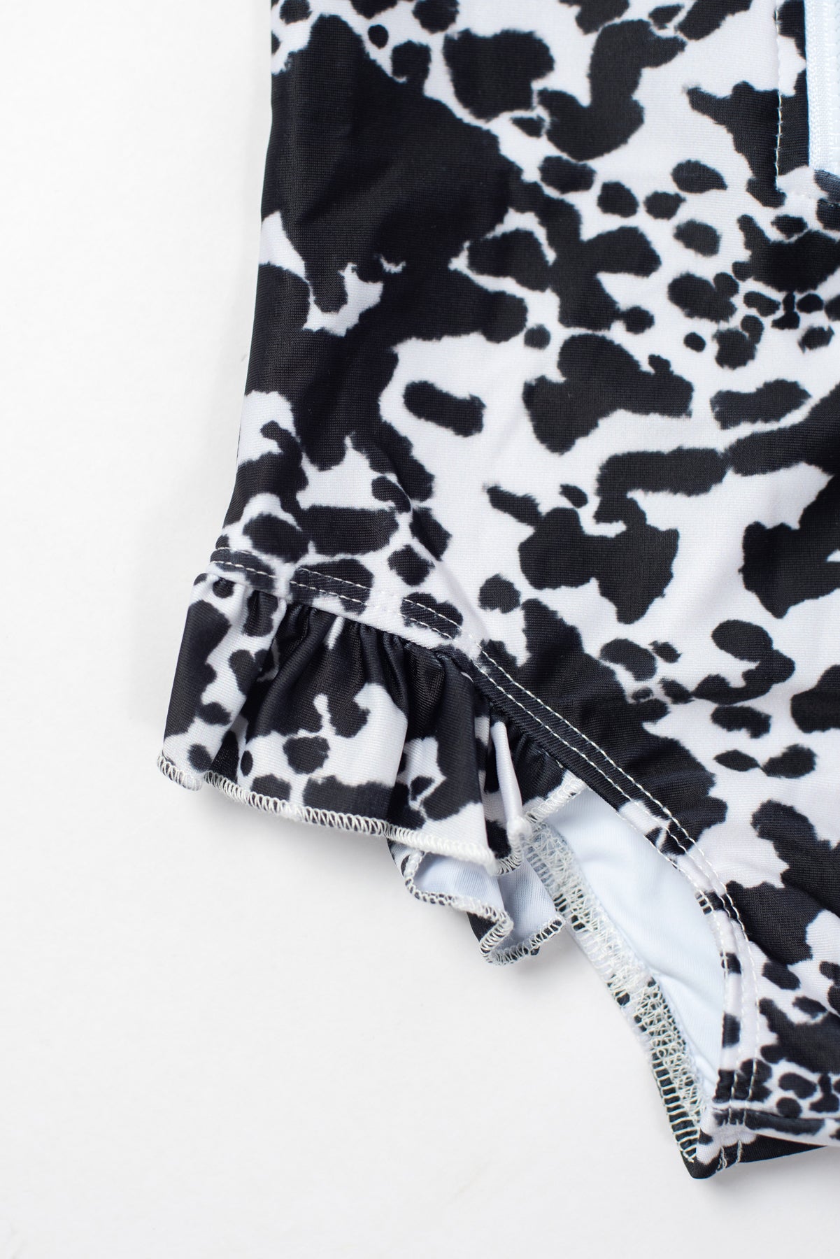 Cow Print Baby Longsleeve Swimsuit