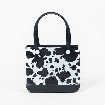Cow Print Mini Rubber Beach Tote