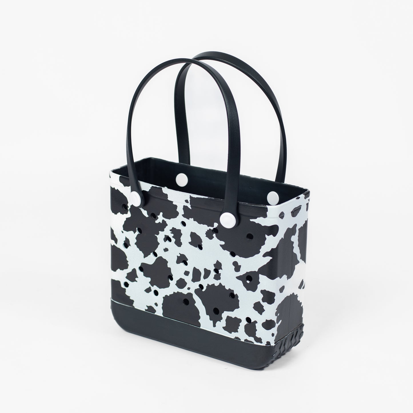 Cow Print Mini Rubber Beach Tote