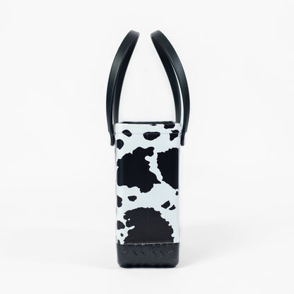 Cow Print Mini Rubber Beach Tote