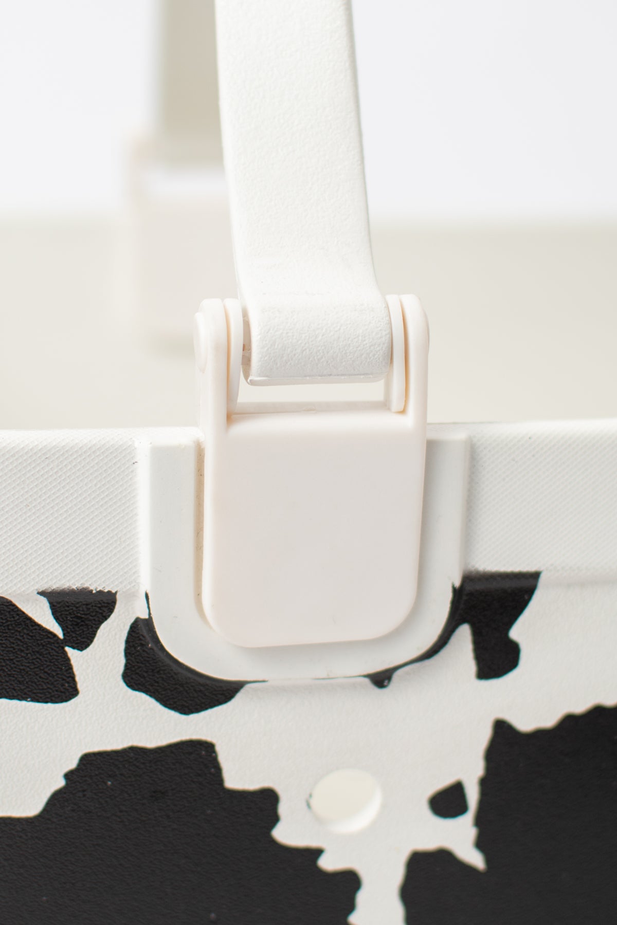 *PREORDER* Cow Print Rubber Tote Bag - Large