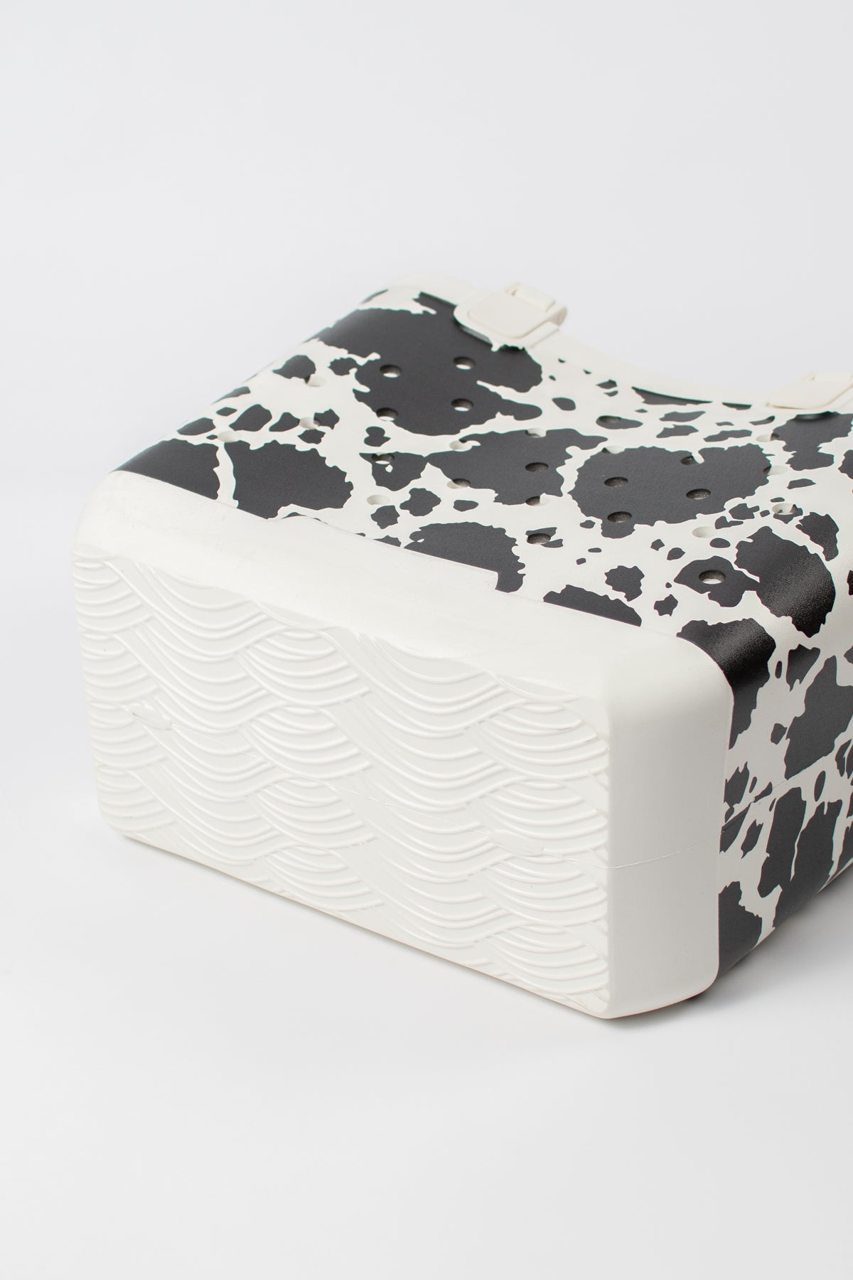 *PREORDER* Cow Print Rubber Tote Bag - Large