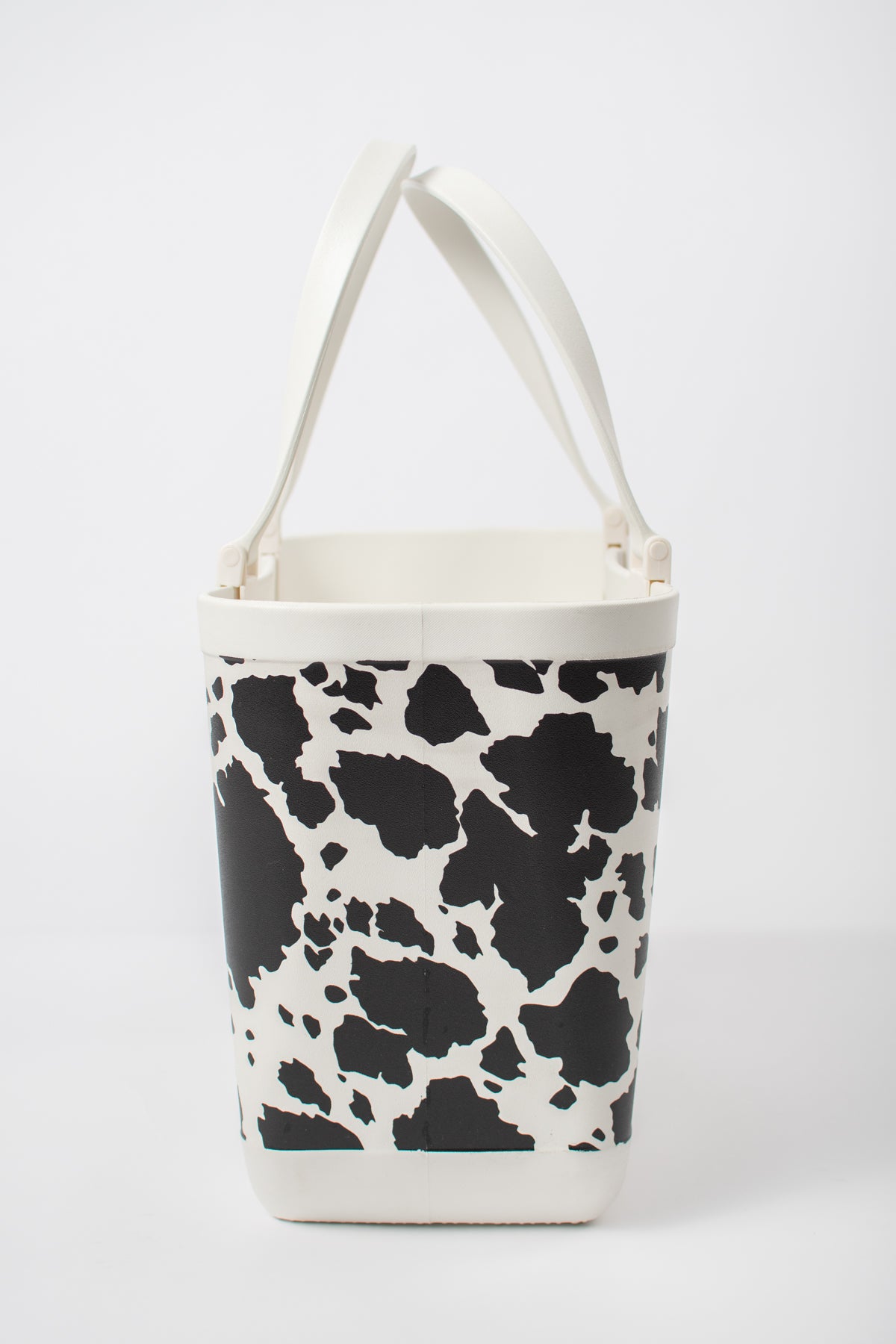 *PREORDER* Cow Print Rubber Tote Bag - Large