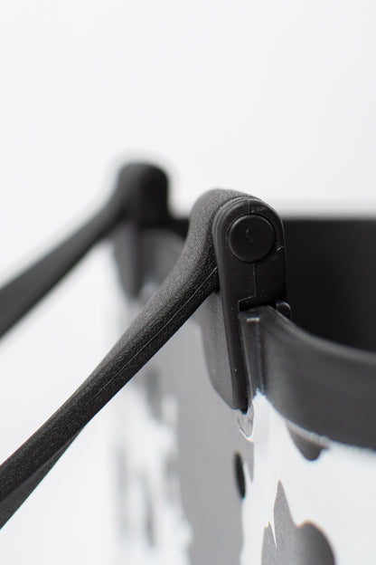 *PREORDER* Cow Print Rubber Beach Tote - Mini