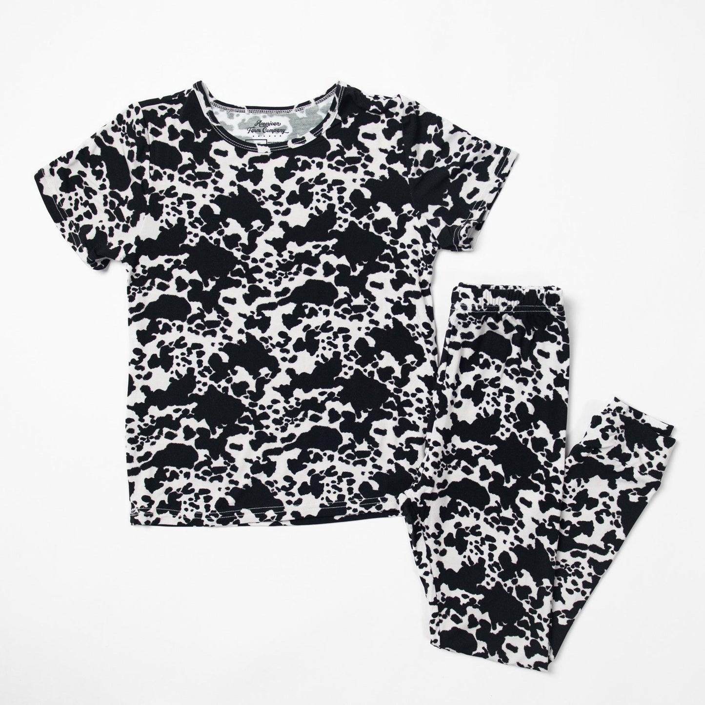 Cow Print Toddler/Youth Bamboo Pajama Set