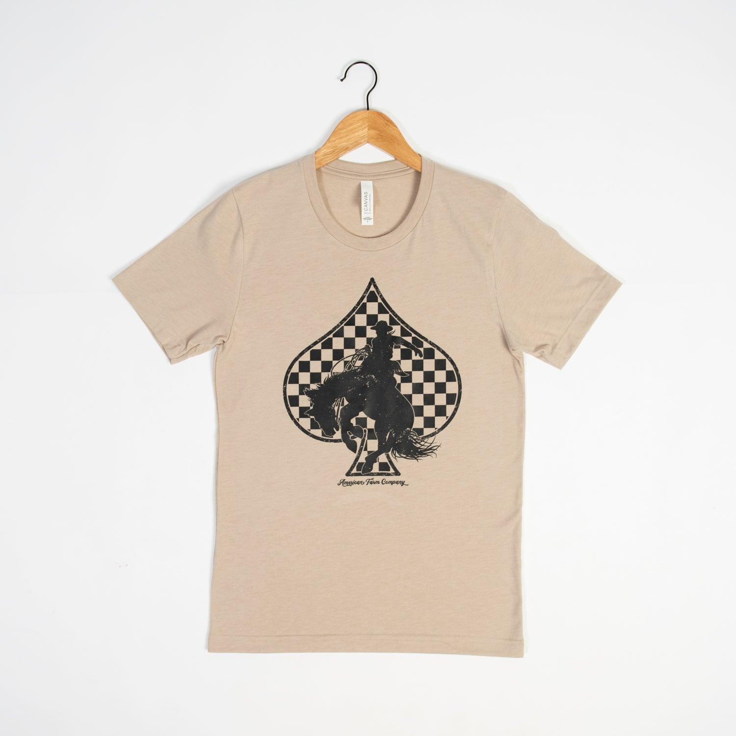 Cowboy Spade Tan Tee - American Farm Company