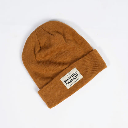 Coyote Brown ‘Support Farmers’ Beanie - American Farm Company