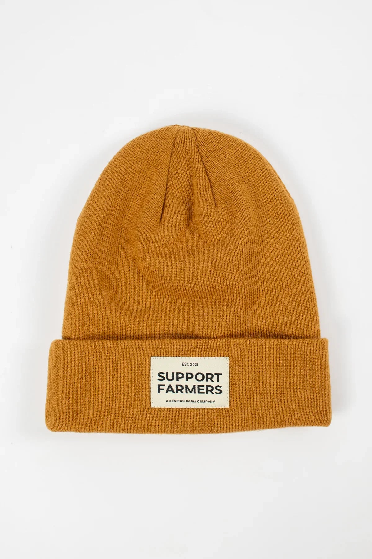 Coyote Brown ‘Support Farmers’ Beanie