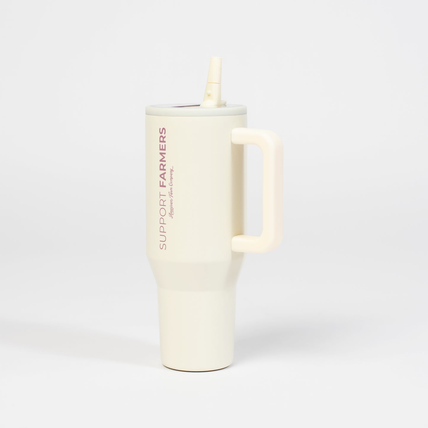 Cream 'Support Farmers' 40oz Tumbler