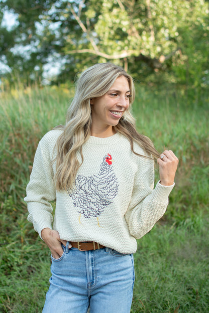 Cream Chicken Knit Sweater