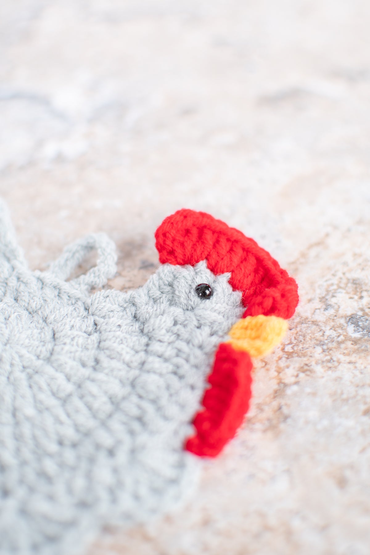 Crochet Chicken Coasters - Set of 4