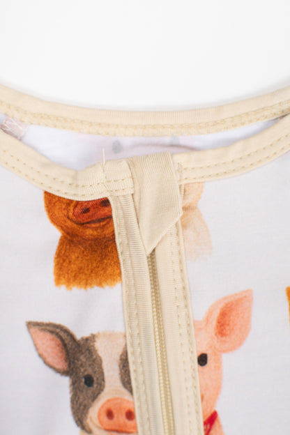 Cute Pigs Baby Bamboo Zippy
