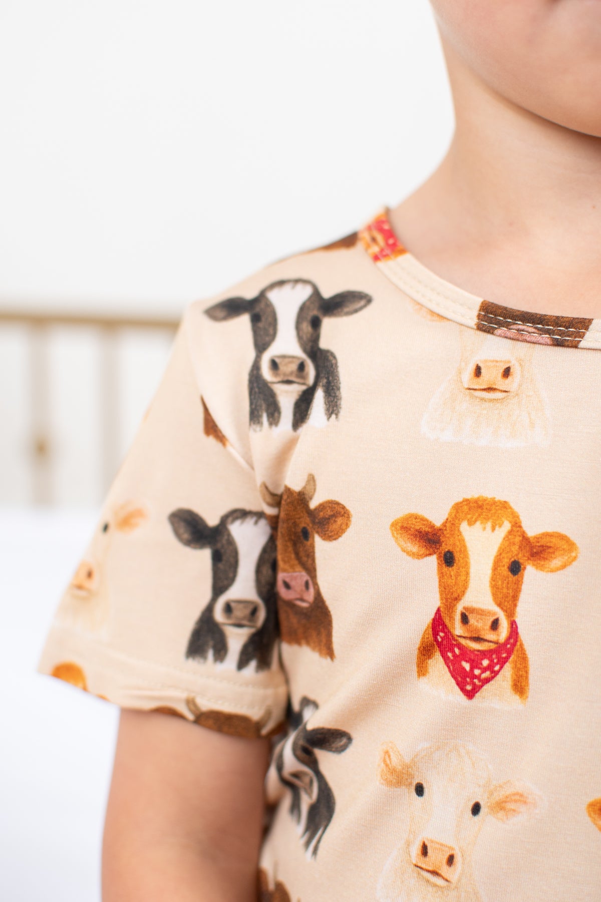 Cute Cows Toddler/Youth Bamboo Pajama Set