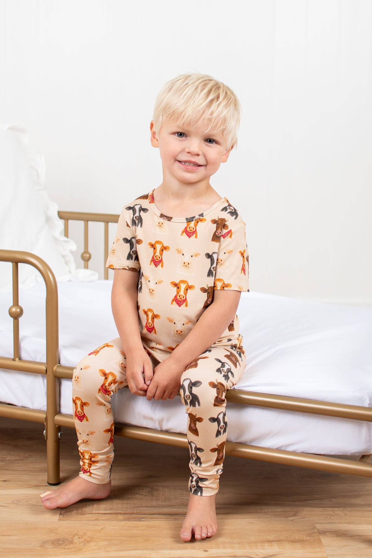 Cute Cows Toddler/Youth Bamboo Pajama Set