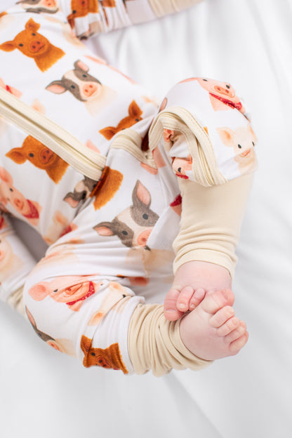 Cute Pigs Baby Bamboo Zippy