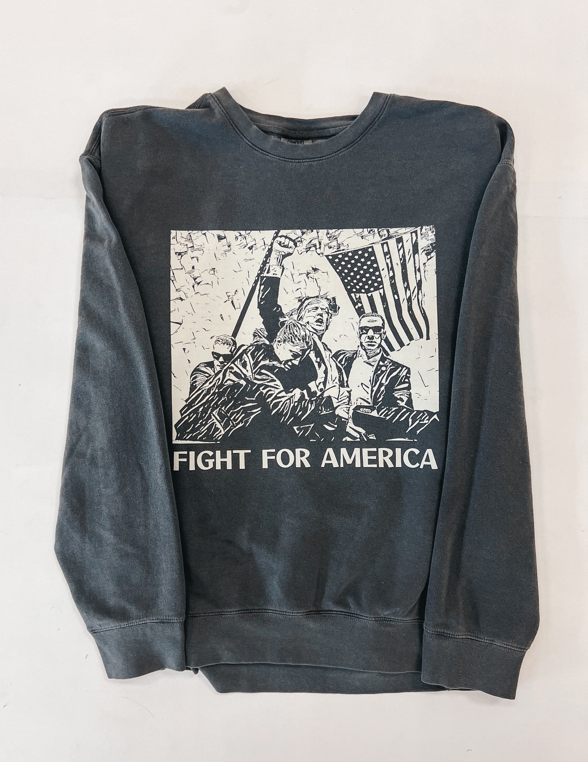 ‘Fight for America’ Pepper Crewneck - American Farm Company