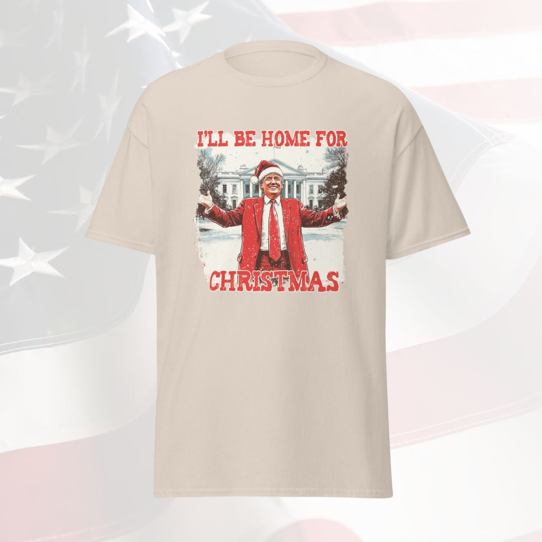 'I'll Be Home For Christmas' Trump Tan Tee