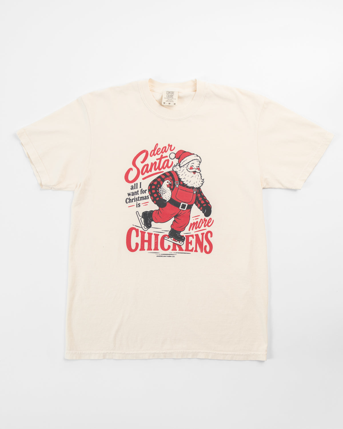 'Dear Santa, ... more Chickens' Adult T-Shirt
