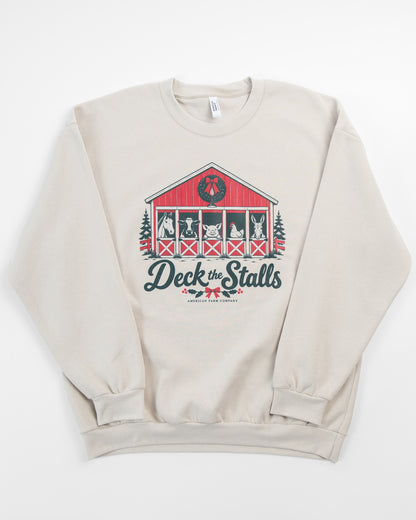 'Deck the Stalls' Adult Crewneck
