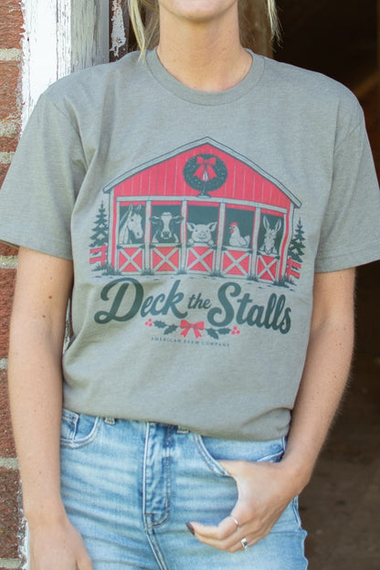 'Deck the Stalls' Adult T-Shirt