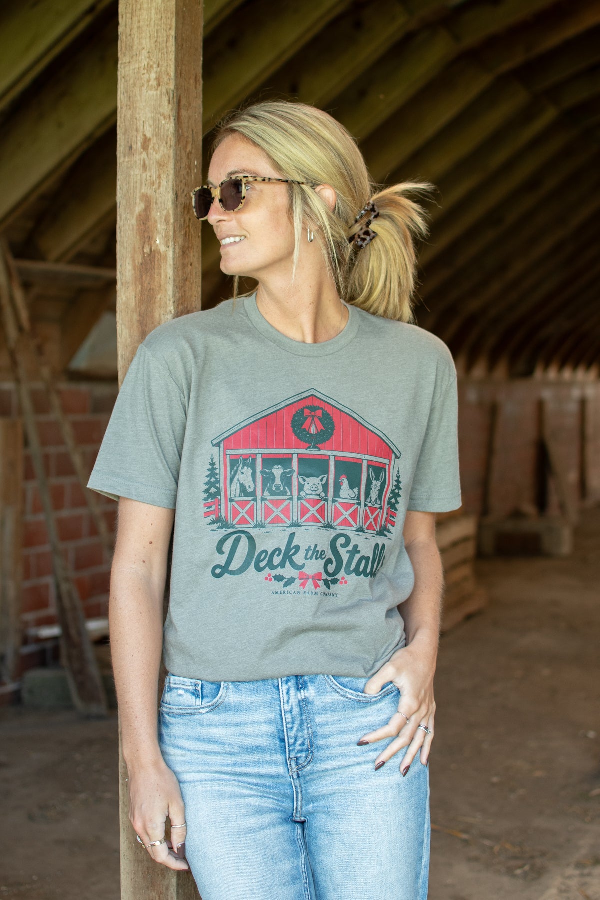 'Deck the Stalls' Adult T-Shirt