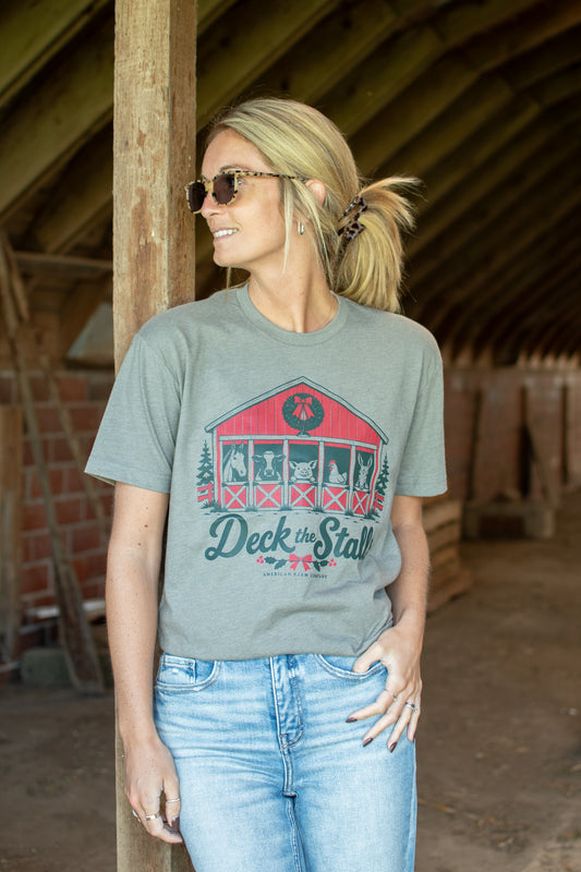 'Deck the Stalls' Adult T-Shirt