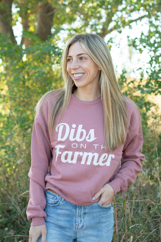 Dibs on the Farmer Mauve Crewneck