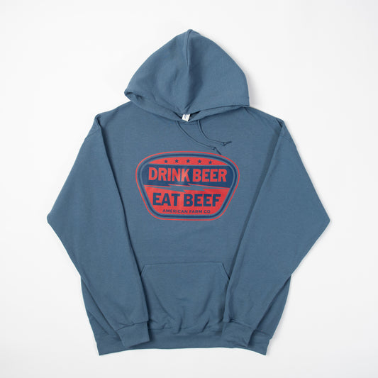 Drink Beer, Eat Beef Hoodie