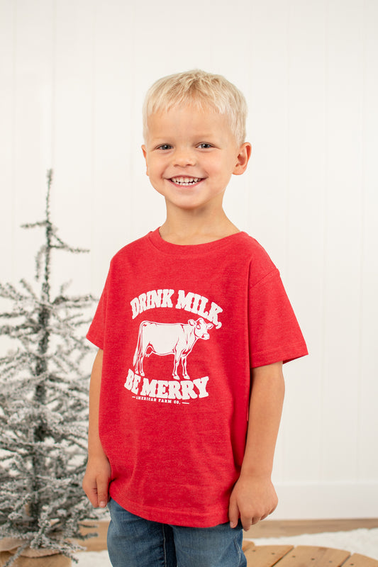 'Drink Milk, Be Merry' Toddler/Youth T-Shirt