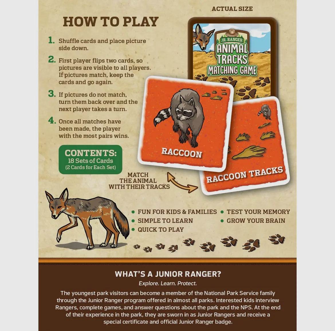 Animal Tracks Matching Game