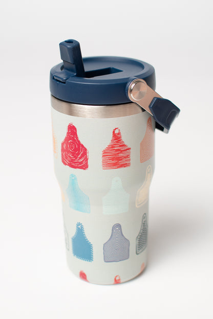 Ear Tags 20oz Kids Bucket Handle Tumbler