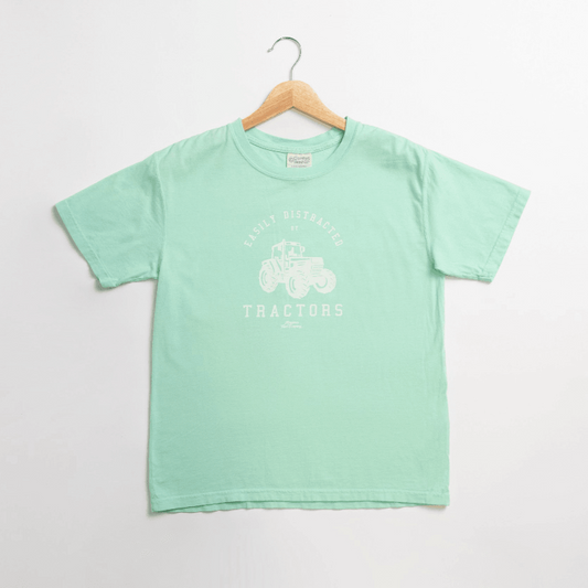 Easily Distracted by Tractors Youth Tee - American Farm Company