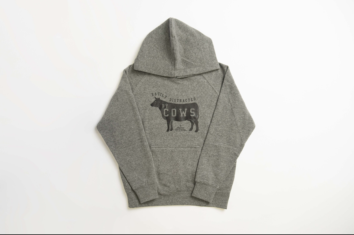 ‘Easily Distracted by Cows' Youth & Toddler Hoodie