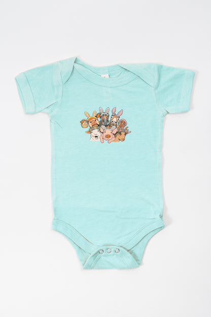 Easter Fun Farm Animals Onesie