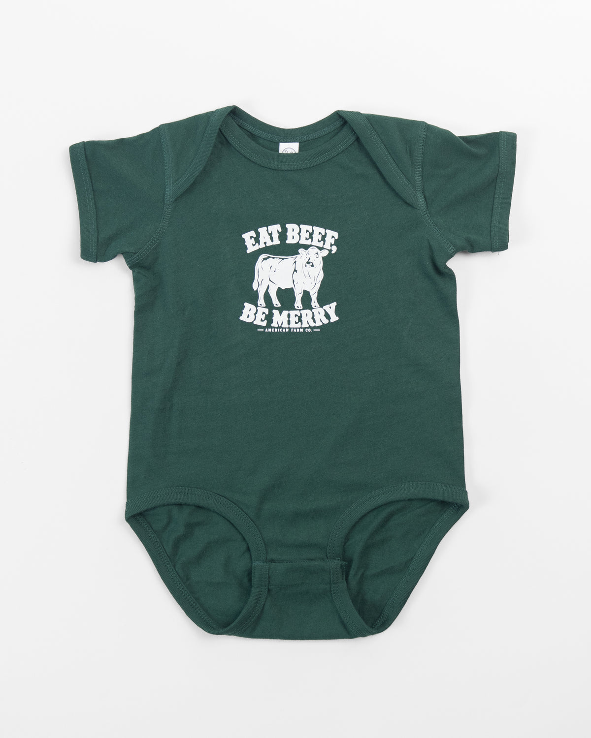 'Eat Beef, Be Merry' Baby Onesie