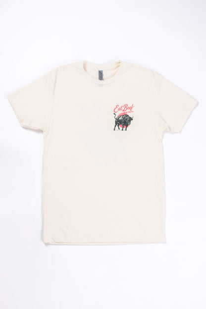 'Eat Beef & Be Pretty' Ivory Essentials Tee
