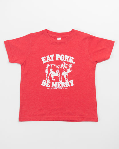 'Eat Pork, Be Merry' Toddler/Youth T-Shirt