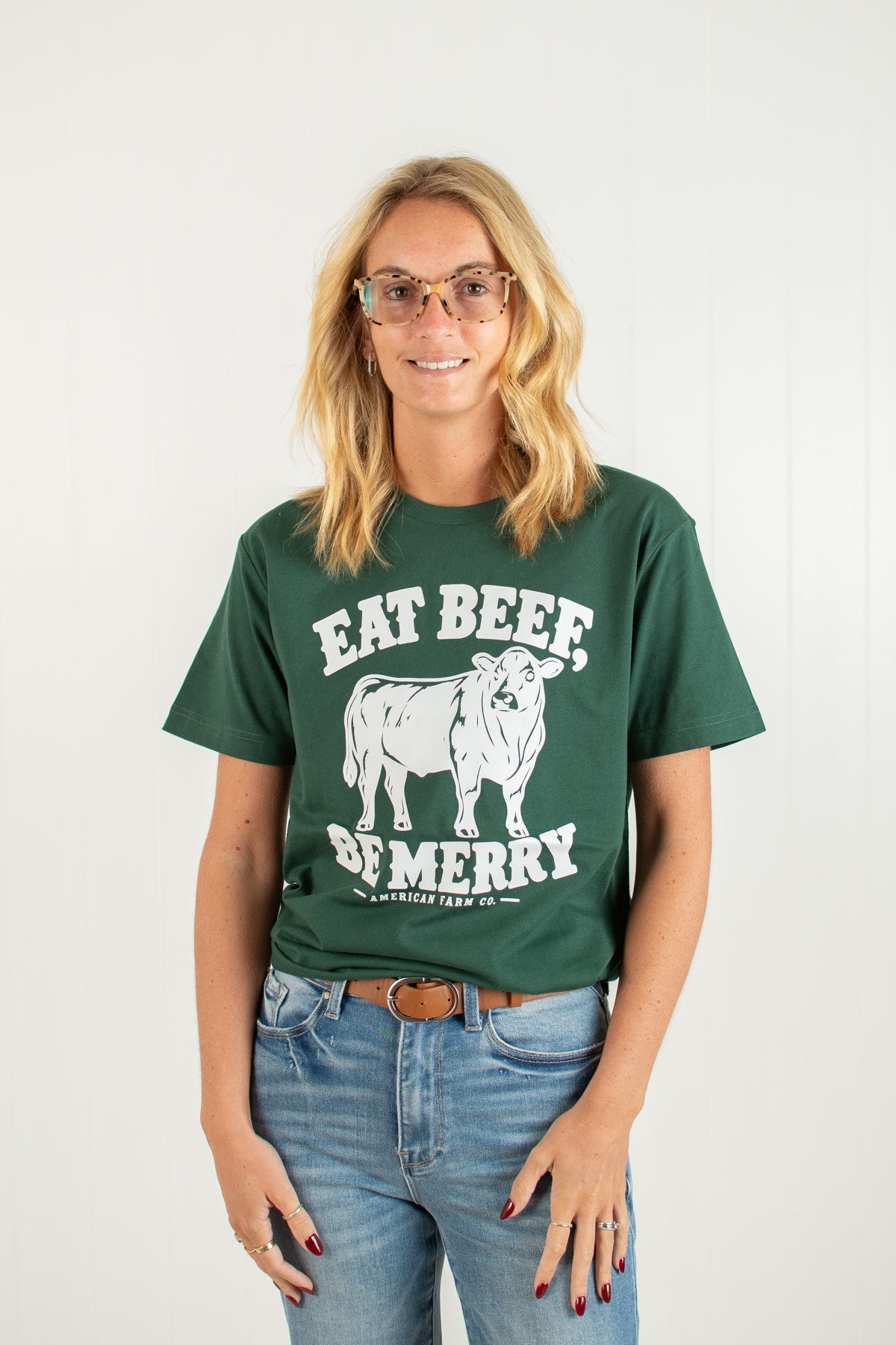 'Eat Beef, Be Merry' Adult T-Shirt