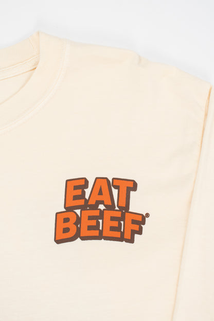 'Eat Beef' Ivory Long Sleeve